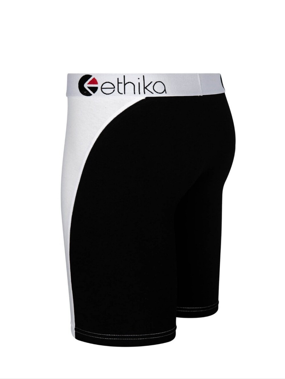 NWT Boy's ethika White Boxer Briefs with Black Panels